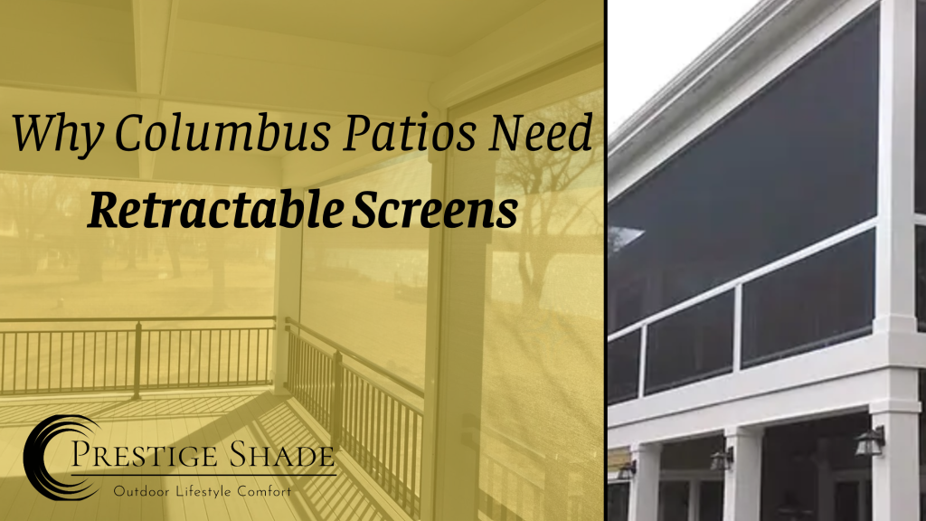 Side-by-side image or a completely screened-in porch via interior-rollers, and a raised deck screened-in by exterior screens.